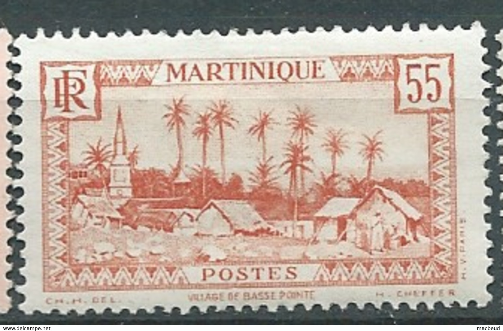 Martinique  -  Yvert N°   144 A  * ADHERENCES    - Bip 11412 - Neufs