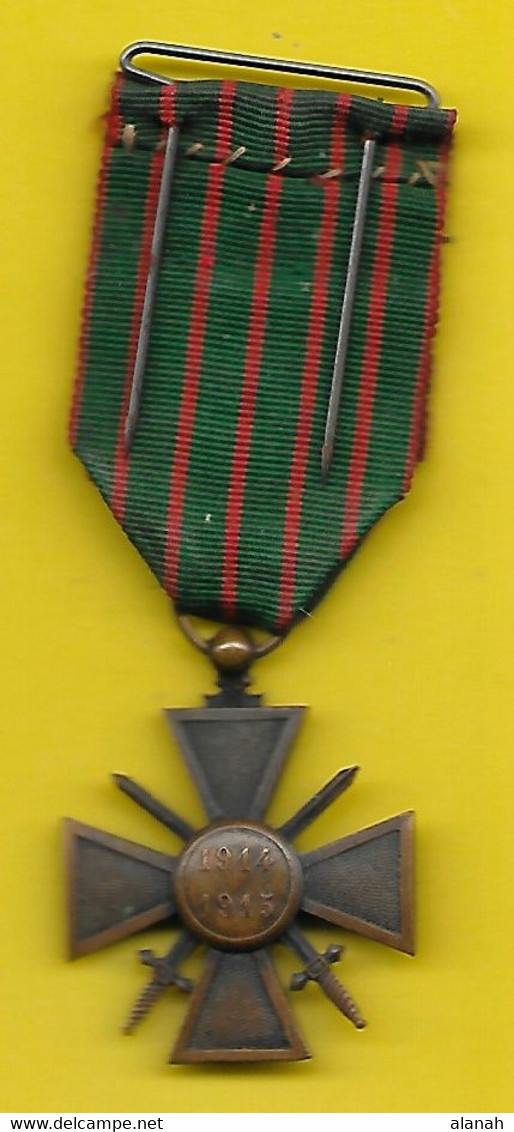 Médaille CROIX De GUERRE 3 Etoiles 1914 1915 - Frankrijk