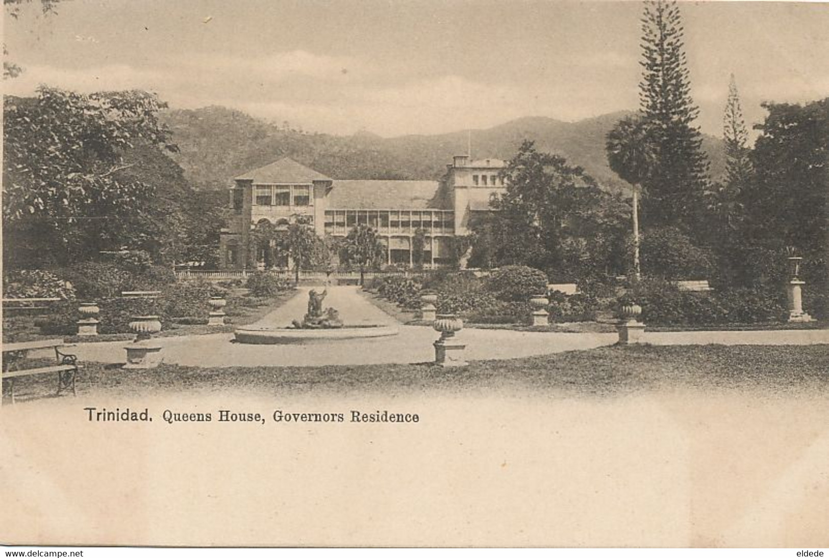 Trinidad  Pioneer Card Queens House , Governors Residence - Trinidad