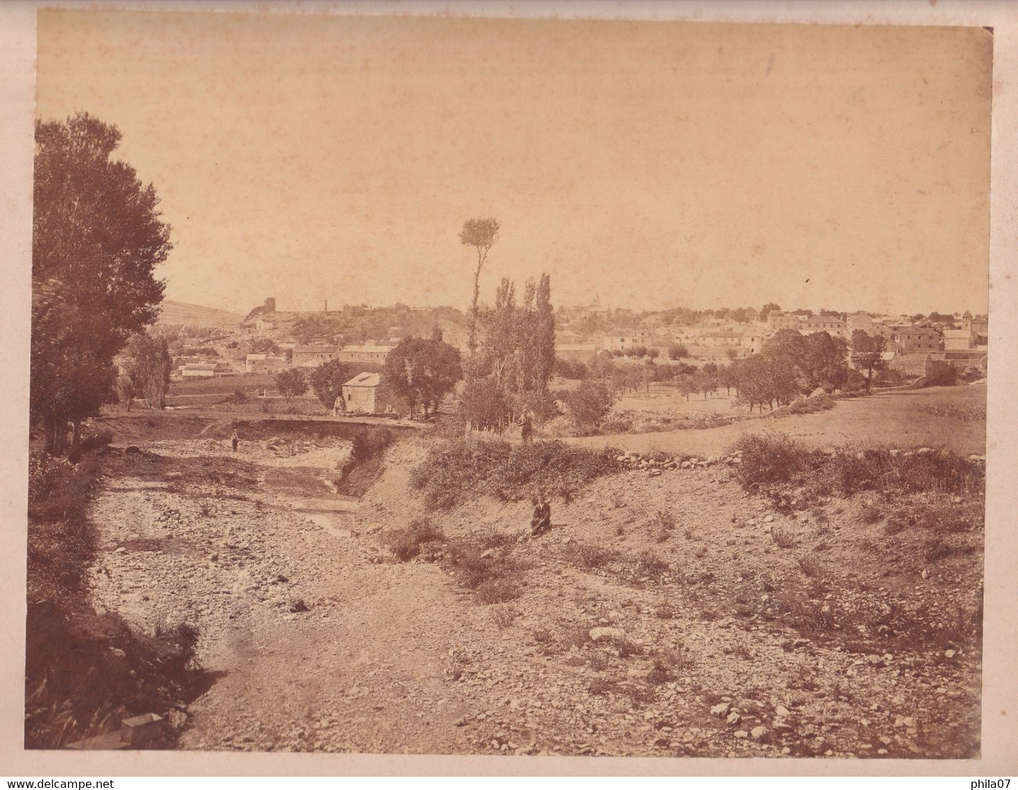 Ljubuški - View Of The Place Around 1900. Photograph Is Glued To The Cardboard. Good Quality. Dimensions Cca:  26x20 Cm - Non Classés