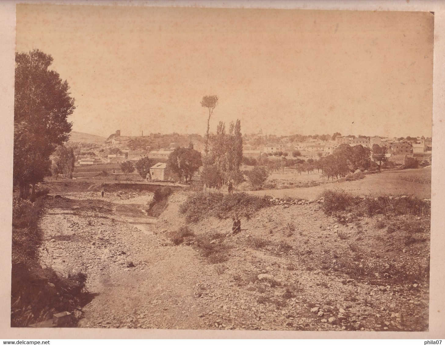 Ljubuški - View Of The Place Around 1900. Photograph Is Glued To The Cardboard. Good Quality. Dimensions Cca:  26x20 Cm - Sin Clasificación