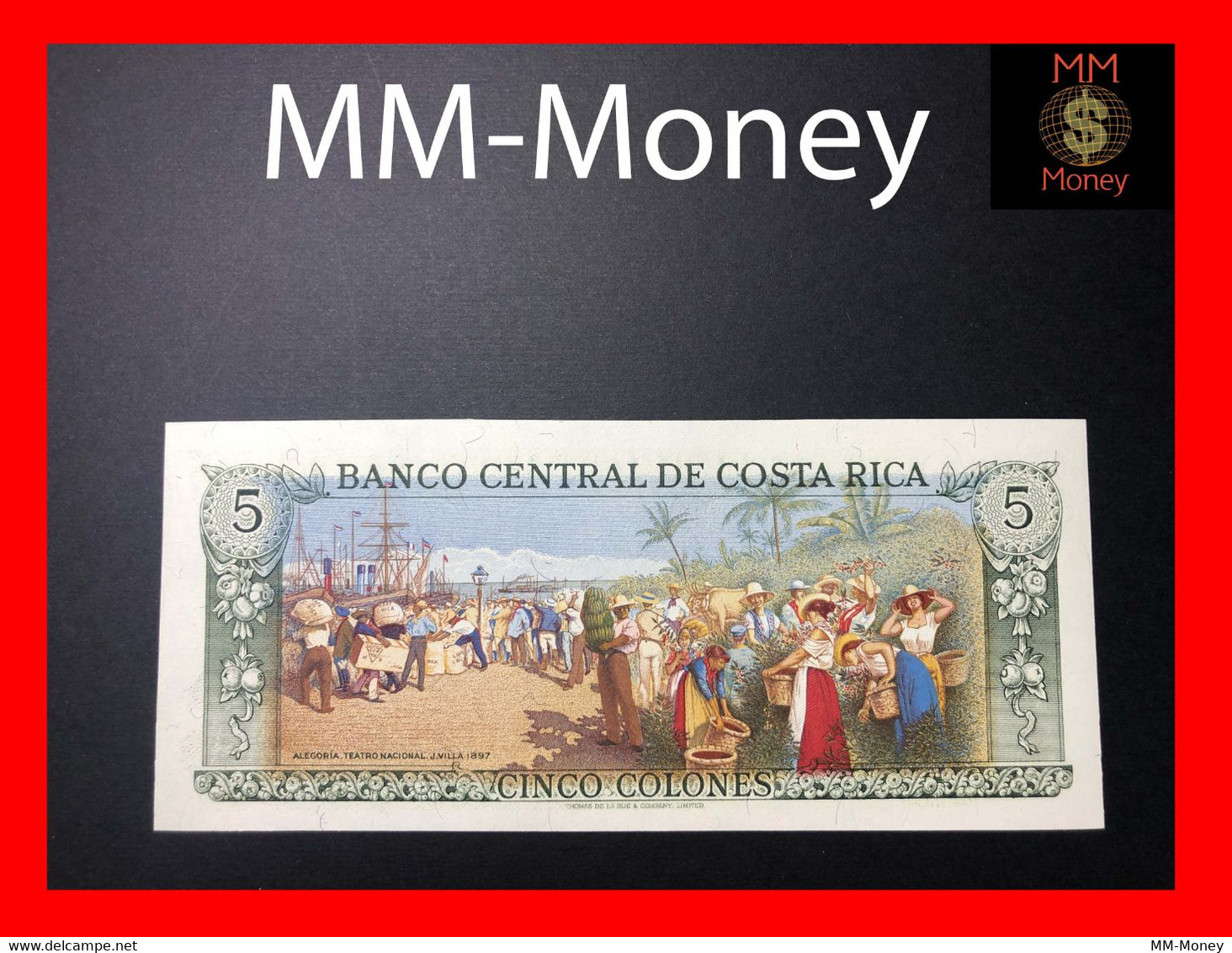 COSTA RICA 5 Colones   4.10.1989   P. 236    UNC - Costa Rica