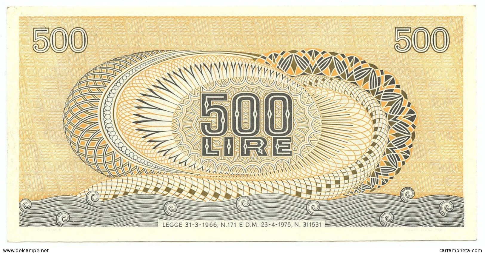 500 LIRE BIGLIETTO DI STATO ARETUSA 23/04/1975 SUP+ - Autres & Non Classés