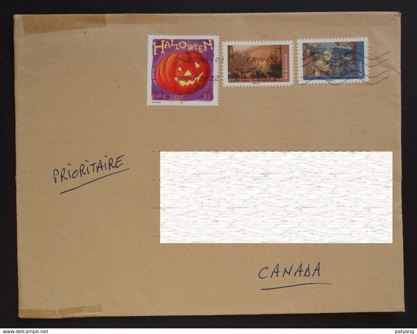 2022 France To Canada Cover - Lettres & Documents