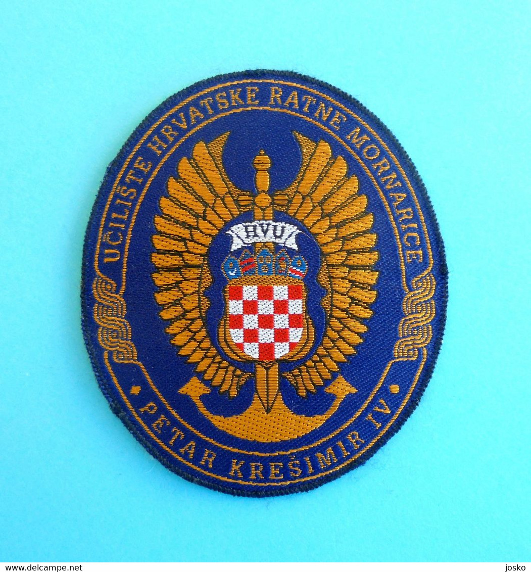 CROATIAN NAVY COLLEGE - Croatia Army Patch * Marine Marina Croatie Armee Ecusson Kroatien Croazia Croacia - Bateaux