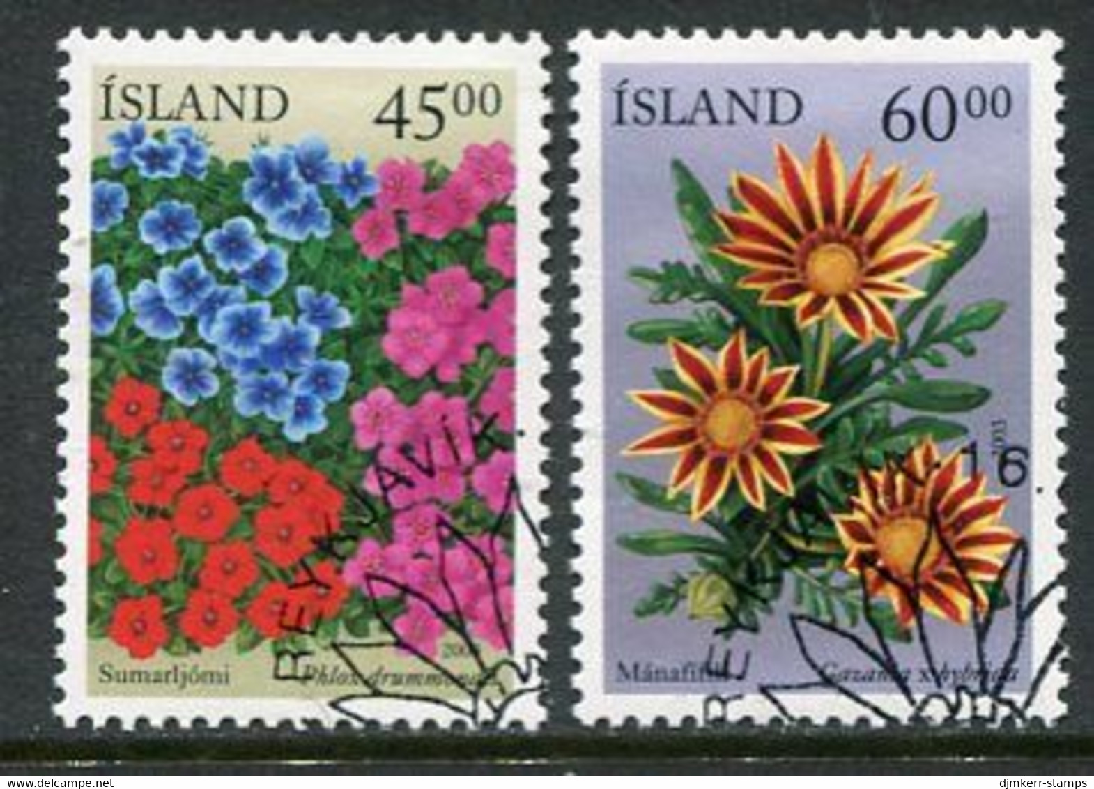 ICELAND  2003 Summer Flowers Used.  Michel 1028-29 - Used Stamps