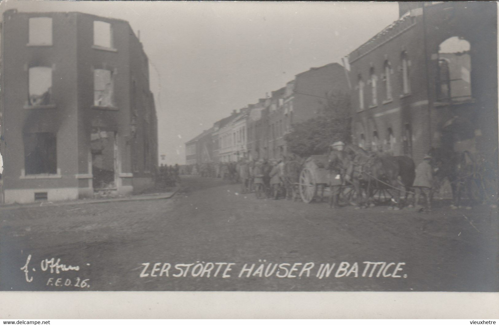 Région Liège Herve Battice  WW1  Photo Carte - Herve