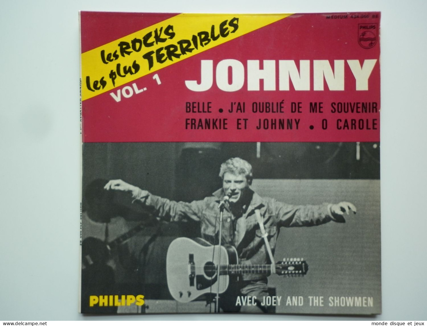 Johnny Hallyday 45Tours EP Vinyle Les Rocks Les Plus Terribles Vol 1 - 45 T - Maxi-Single