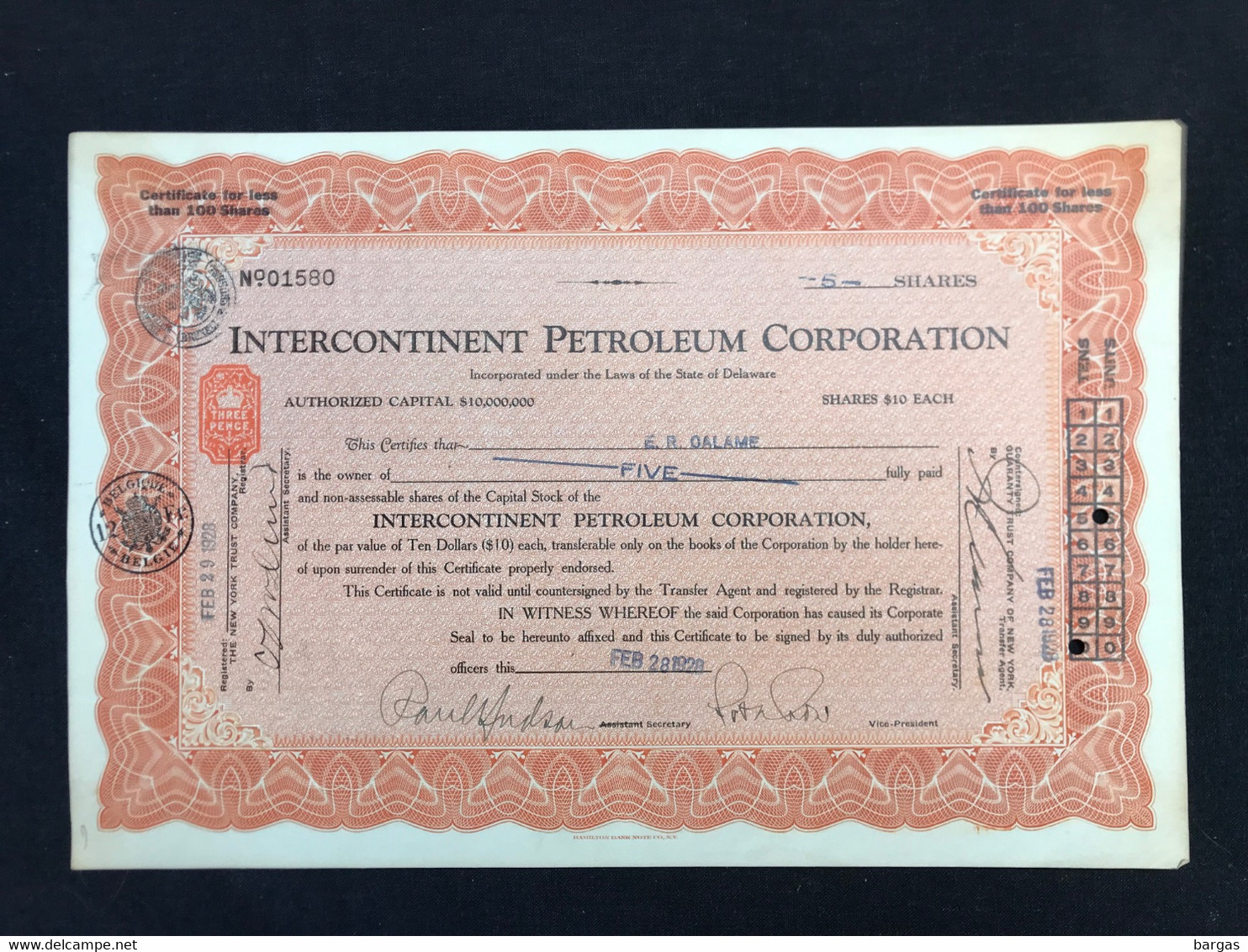 Intercontinent Petroleum Corporation - Oil