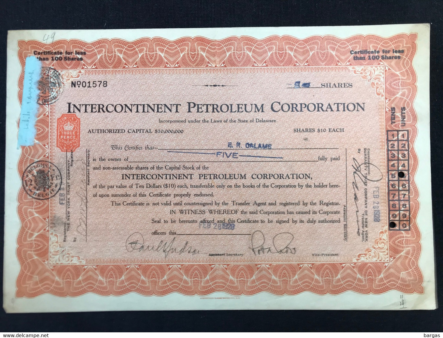 Intercontinent Petroleum Corporation - Oil