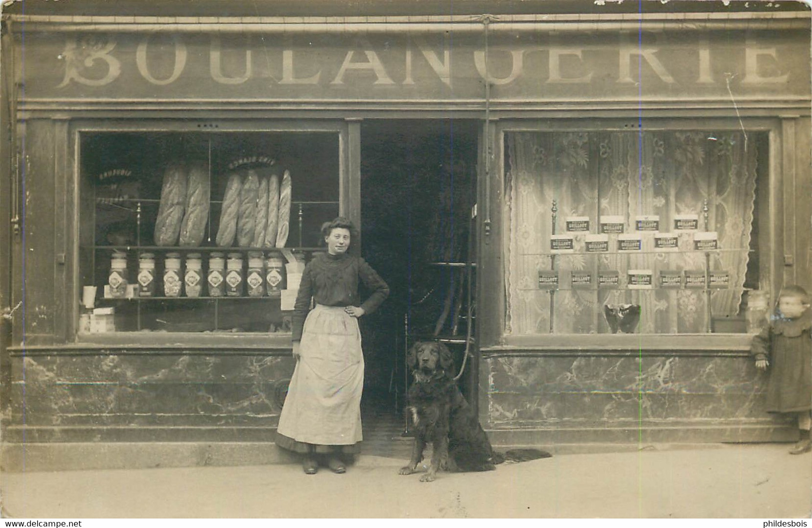 CARTE PHOTO A Localiser  BOULANGERIE Façade - Photographie