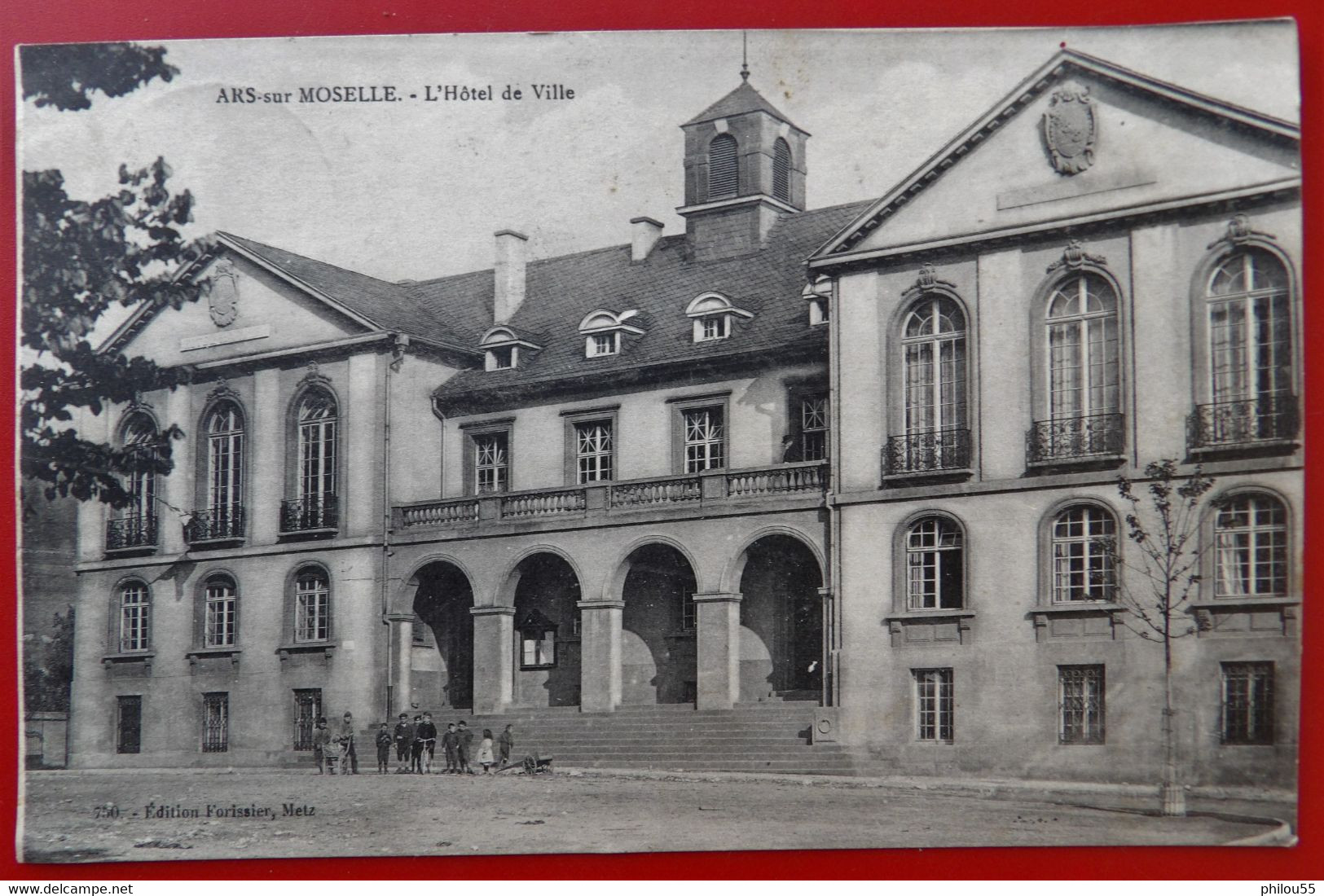 Cpa 57 ARS SUR MOSELLE Anime   Hotel De Ville - Ars Sur Moselle