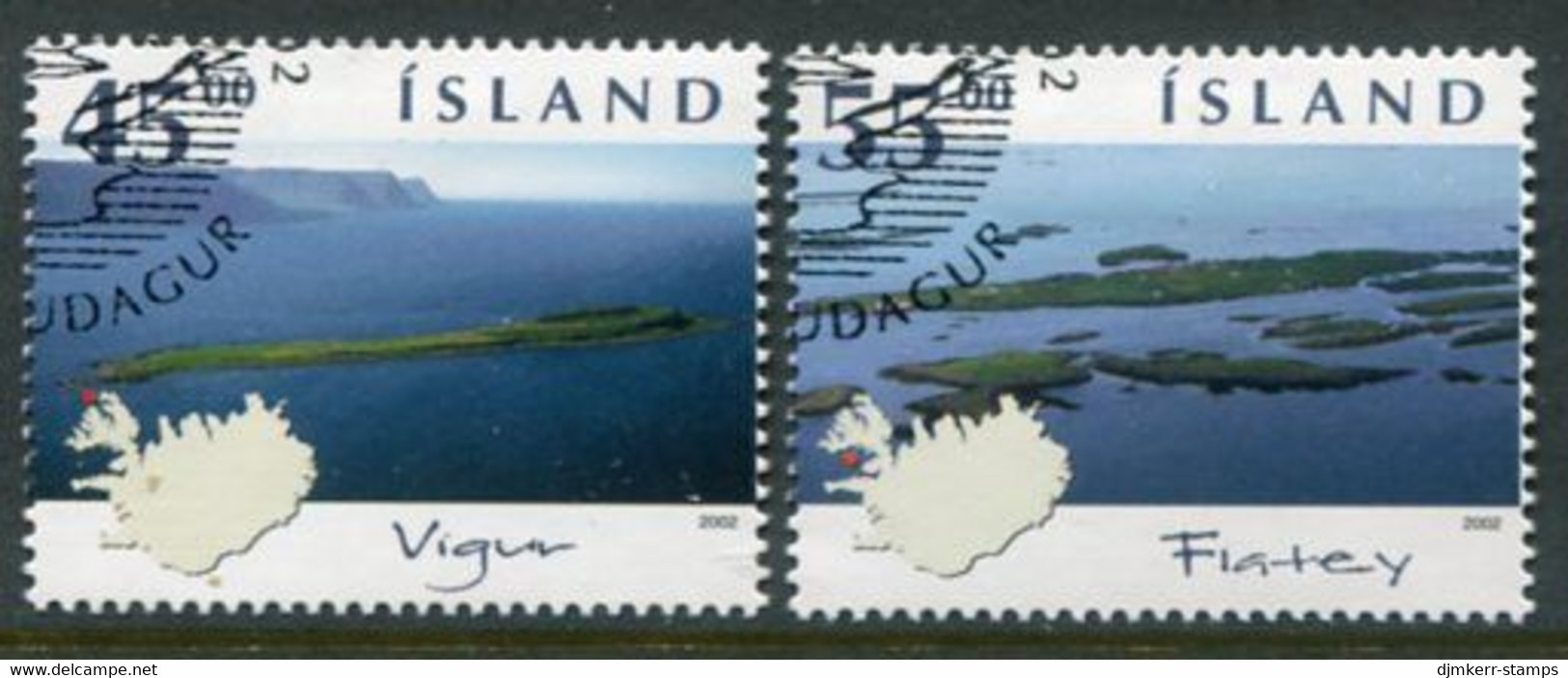 ICELAND  2002 Islands Used.  Michel 1020-21 - Usati