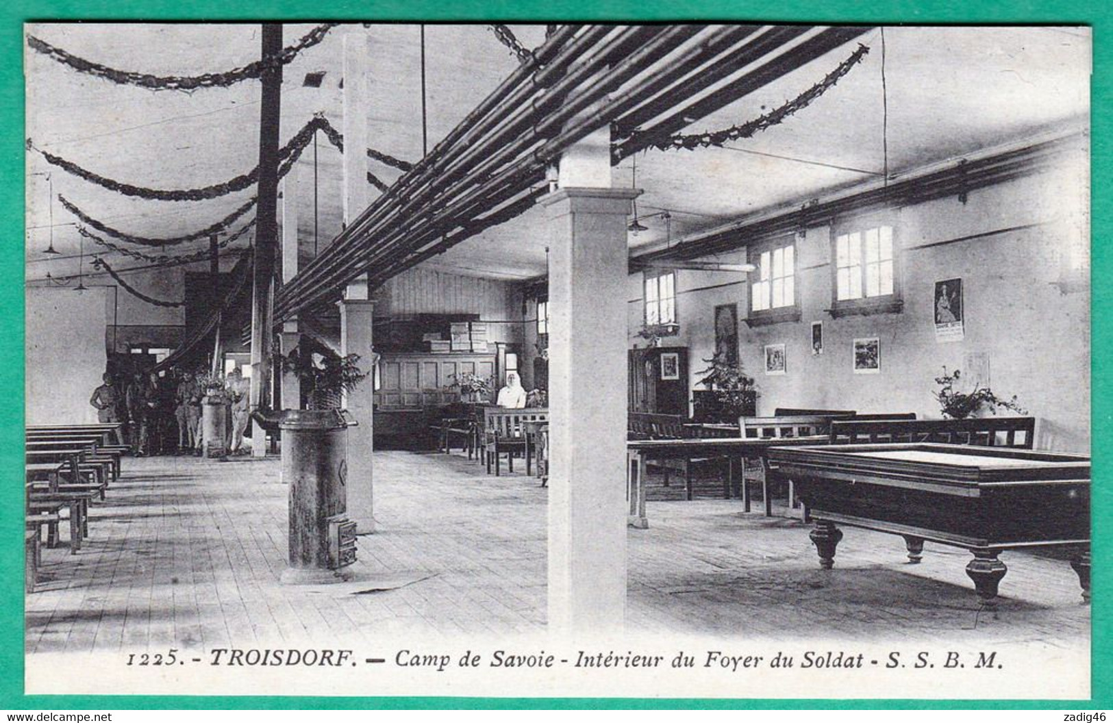 1225 - TROISDORF - CAMP DE SAVOIE - INTERIEUR DU FOYER DU SOLDAT - Troisdorf