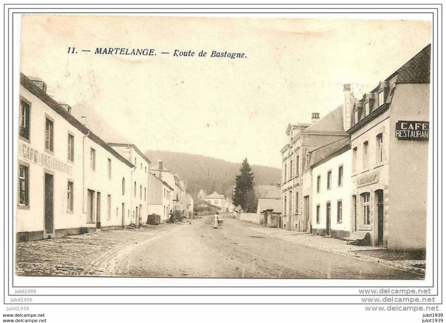 MARTELANGE ..-- Route De BASTOGNE . Vers CUREGHEM ( Mr Mme BRUNEEL ) . Voir Verso . - Martelange