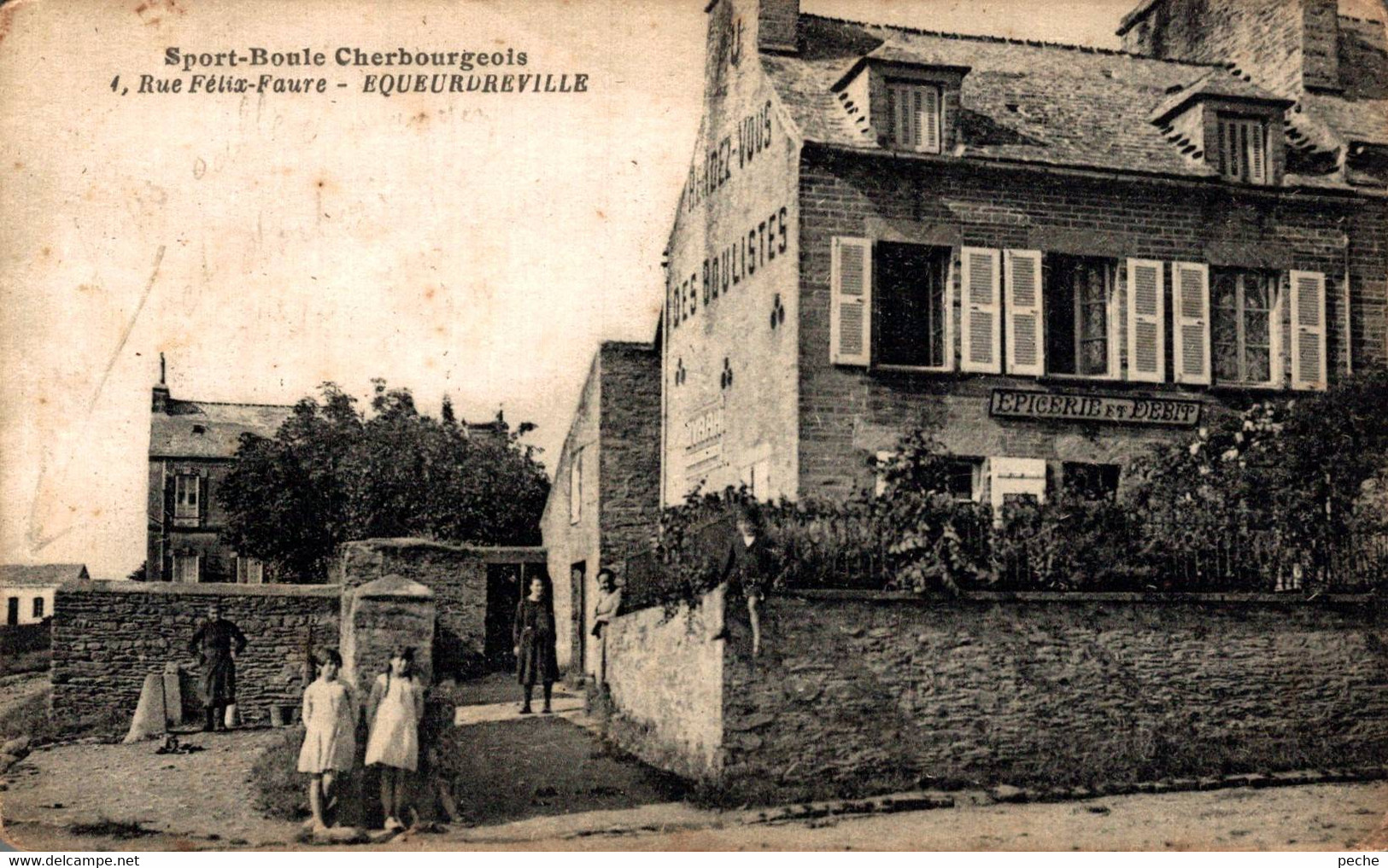 N°90938 -cpa Equeurdreville -sport Boule Cherbourgeois - - Equeurdreville