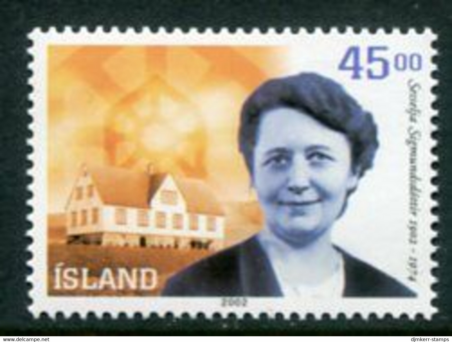 ICELAND  2002 Sesseslja Gudmundsdottir Birth Centenary MNH / **.  Michel 1011 - Unused Stamps
