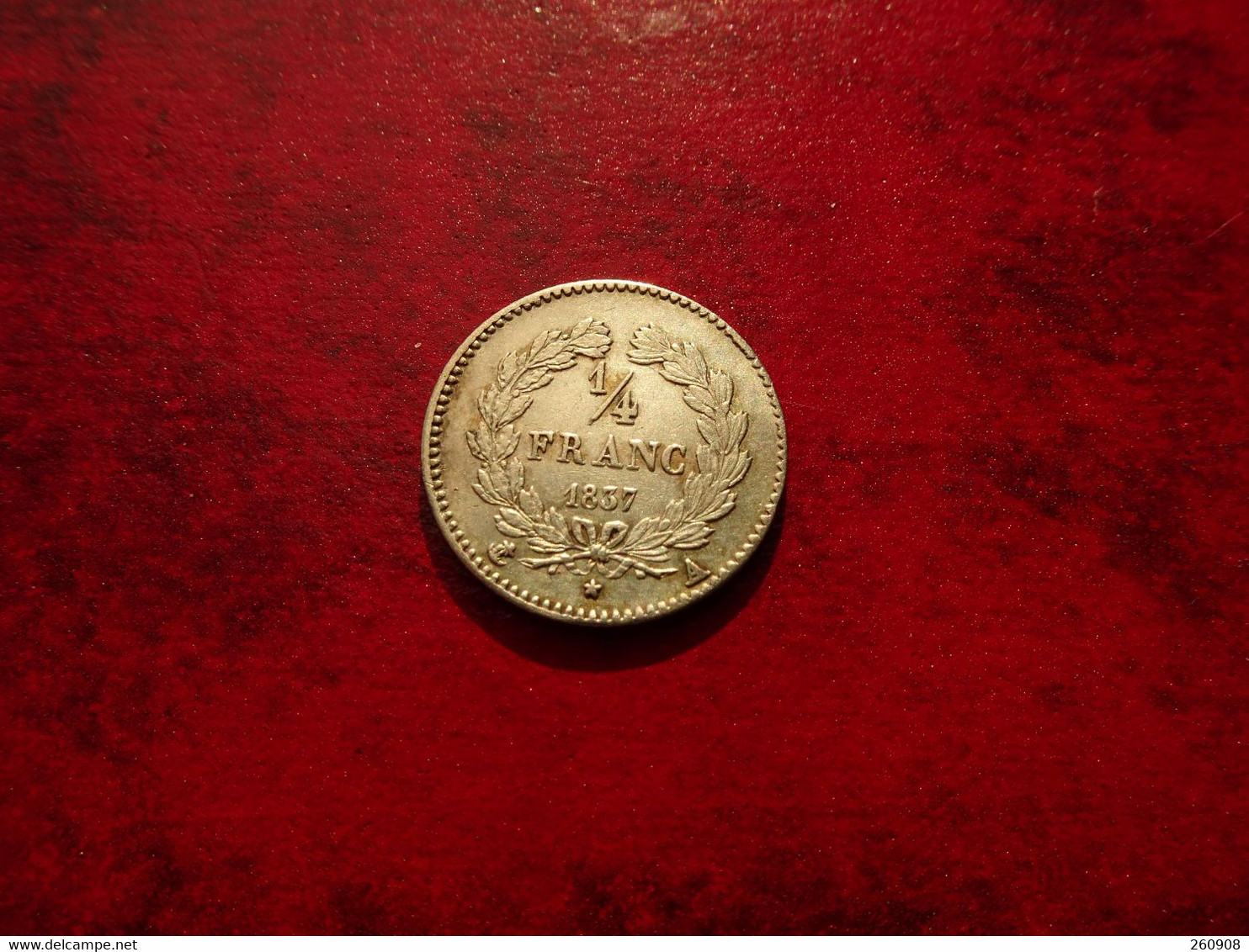 Louis Philippe - 1/4 Franc 1837 A   Très Très Belle  à  Superbe    N2 - 1/4 Franc