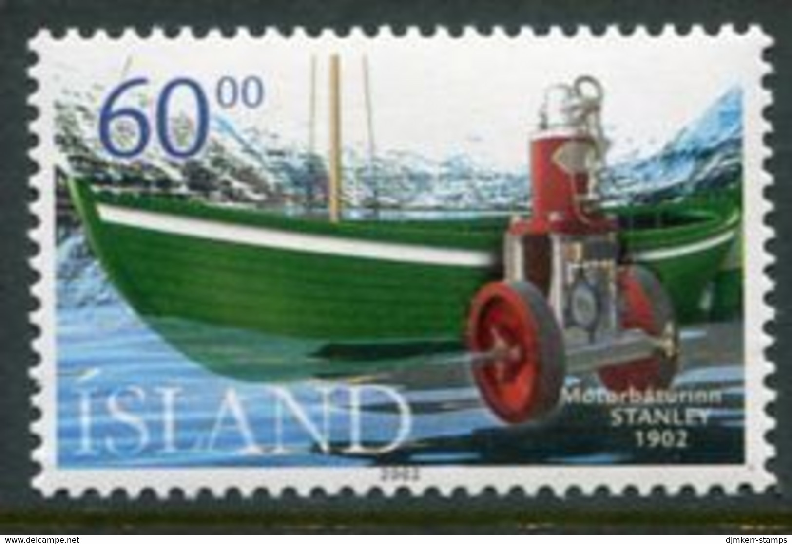 ICELAND  2002 Centenary Of Motor Boats In Iceland MNH / **.  Michel 1002 - Unused Stamps