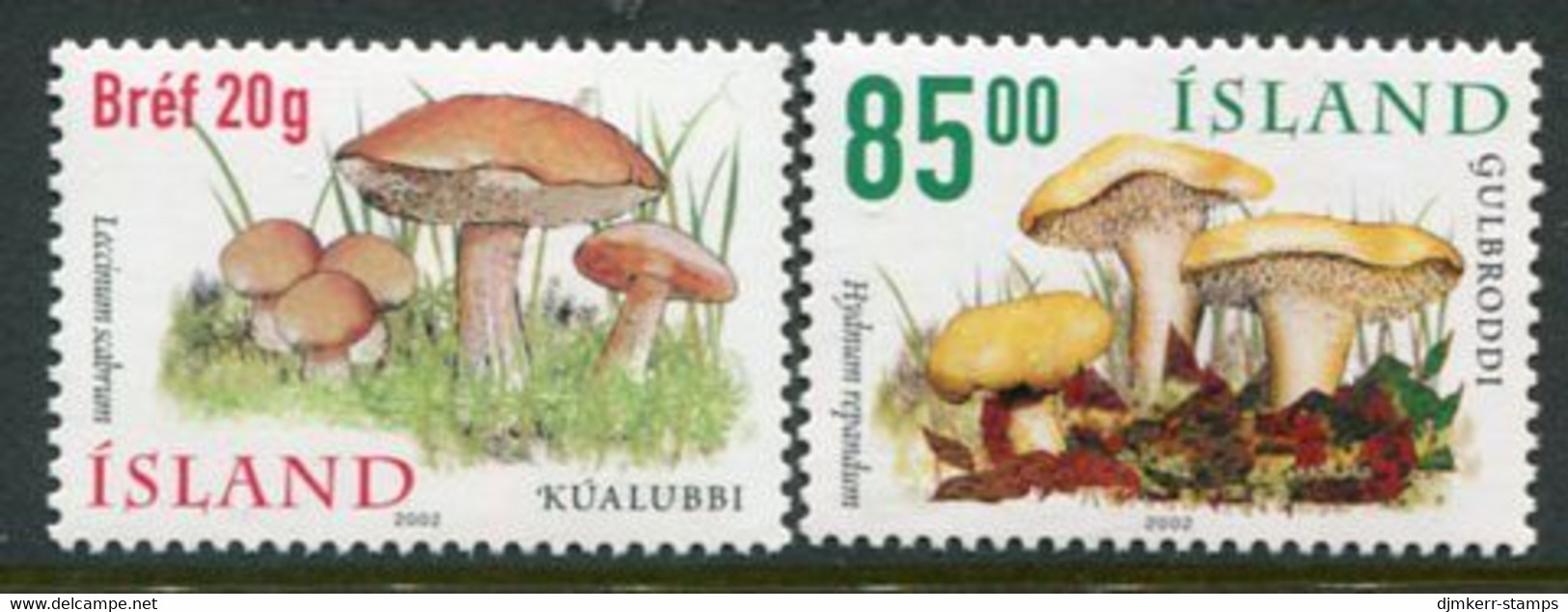 ICELAND  2002 Edible Fungi MNH / **.  Michel 1000-01 - Unused Stamps