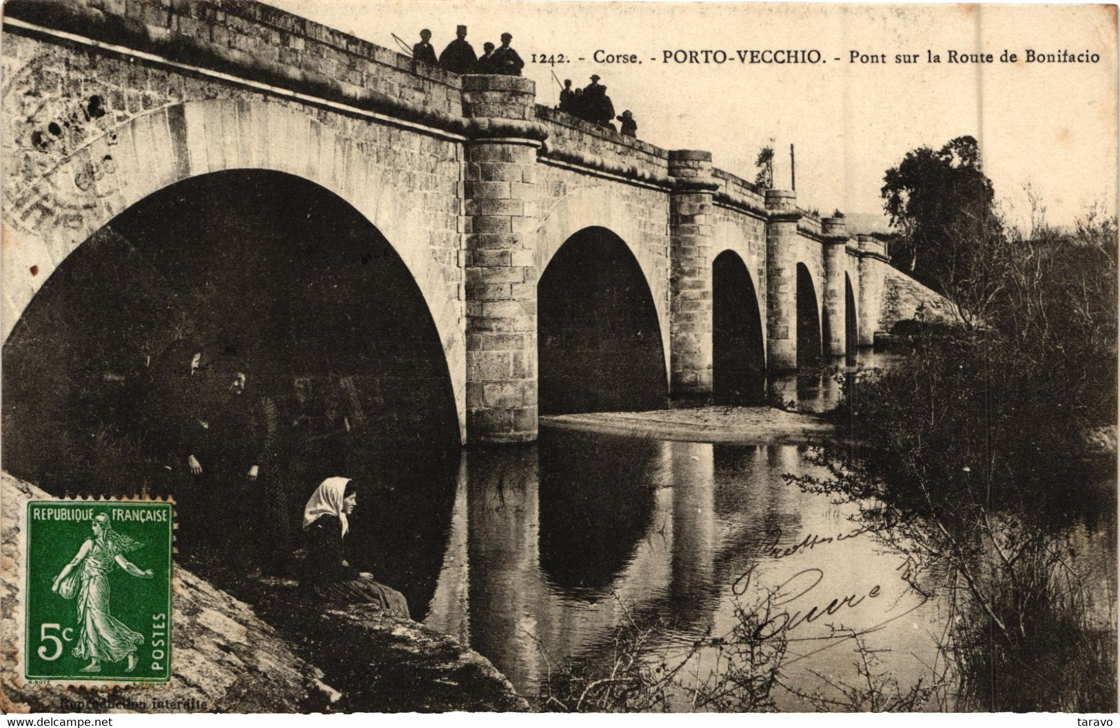 CORSE - PORTO-VECCHIO -  Route De BONIFACIO - Lavandières - 1909 - Bastia