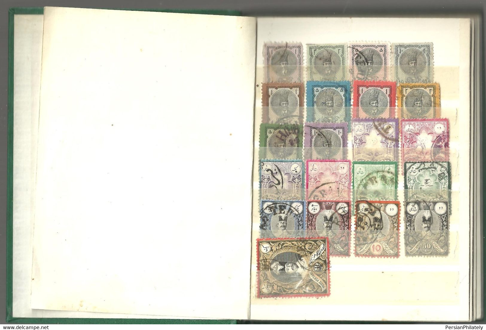 Strong Collection Of Qajar Stamps In A Small Album Used/Mint/Hinged Persia Persien Perse Persanes 1iran - Irán