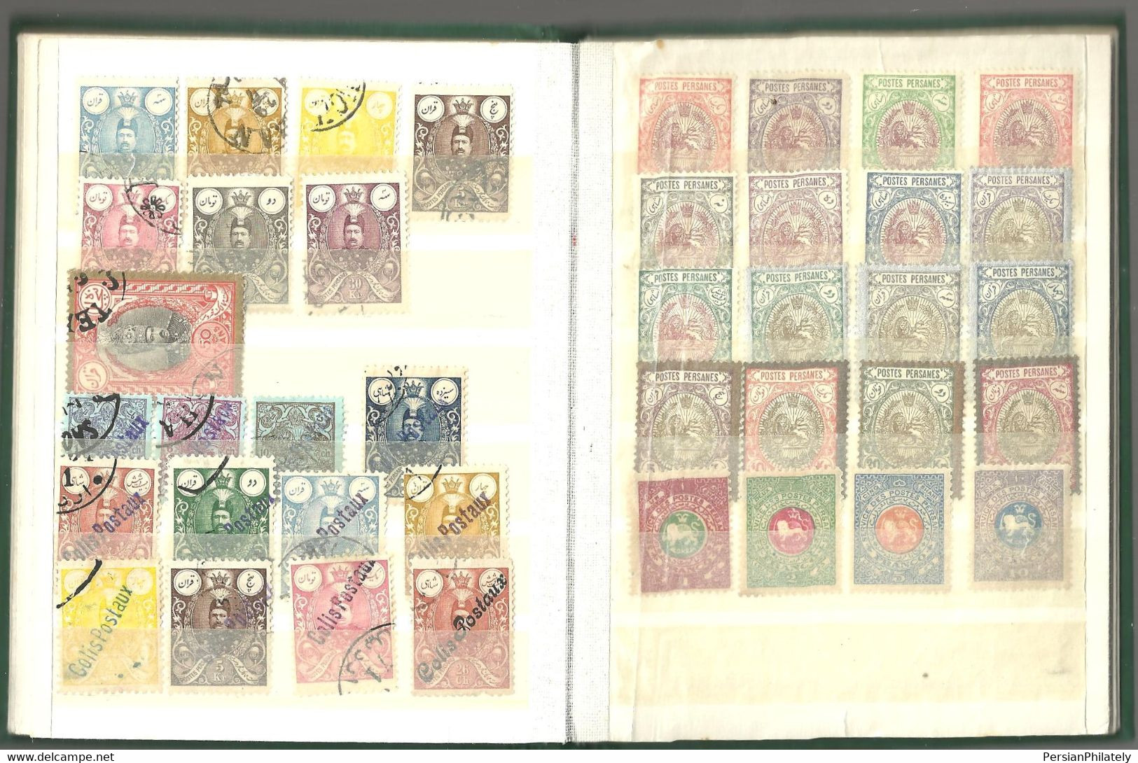 Strong Collection of Qajar Stamps in a small album Used/Mint/Hinged Persia Persien Perse Persanes 1iran