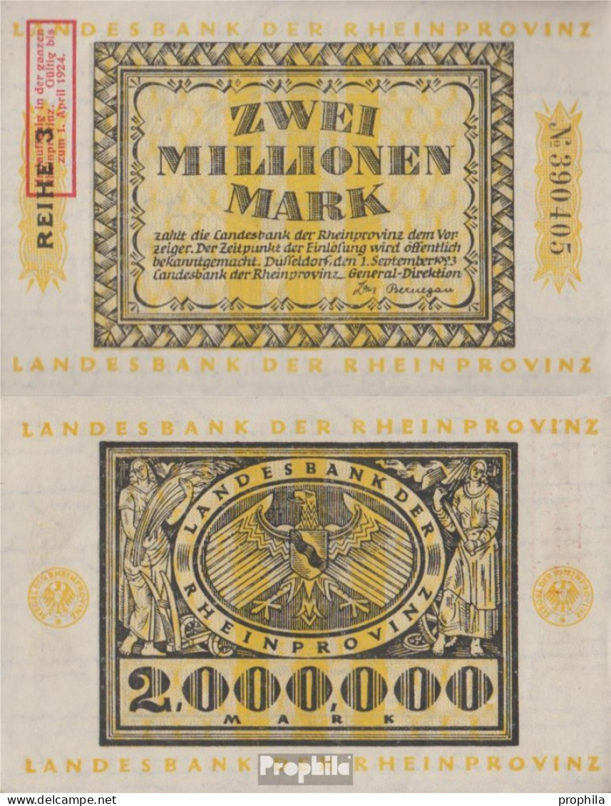 Düsseldorf Inflationsgeld Der Stadt Düsseldorf Mit Aufdruck Gebraucht (III) 1923 2 Million Mark Düsseldorf - 2 Miljoen Mark