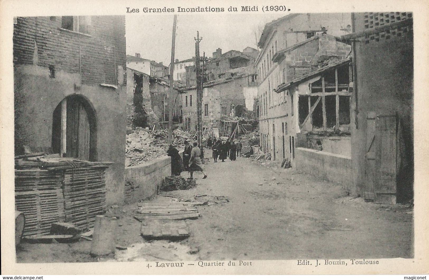 CPA - Inondations Du Midi 1930  - Lavaur - Quartier Du Port - Lavaur