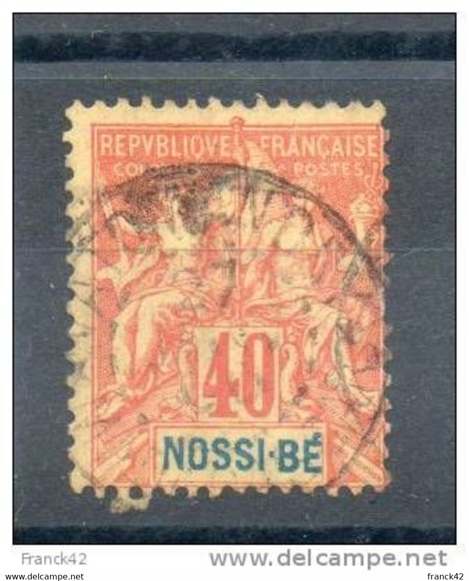 Nossi Bé. Type Sage. 40c - Used Stamps