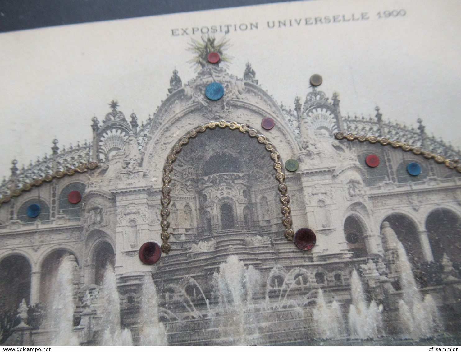 Frankreich 1900 AK Paris Exposition Universelle 1900 Le Chateau D'Eau Mit Steinen Verzierte AK - Ausstellungen