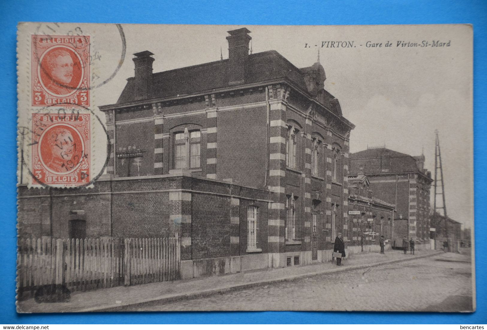 Virton 1924: Gare De Virton-St-Mard Animée - Virton