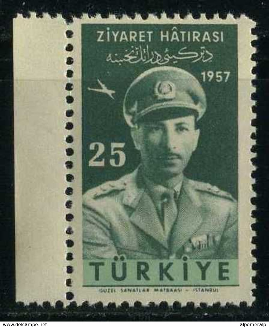 Türkiye 1957 Mi1525 MNH Air Mail | Airpost | Afghan King Mohammed Zahir Shah - Luchtpost