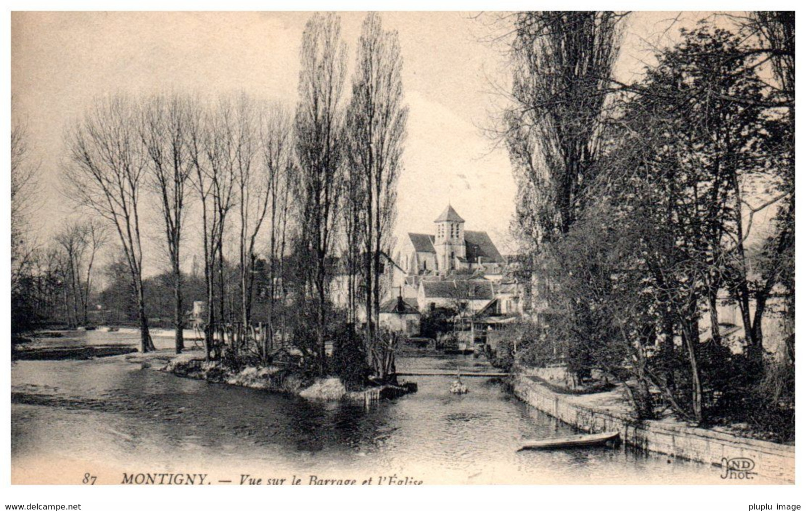 MONTIGNY VUE SUR LE BARRAGE ET L EGLISE - Montigny-sur-Avre