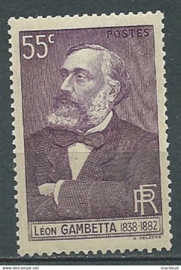 France  - Yvert N° 378  *      -   Bip 11605 - Nuovi