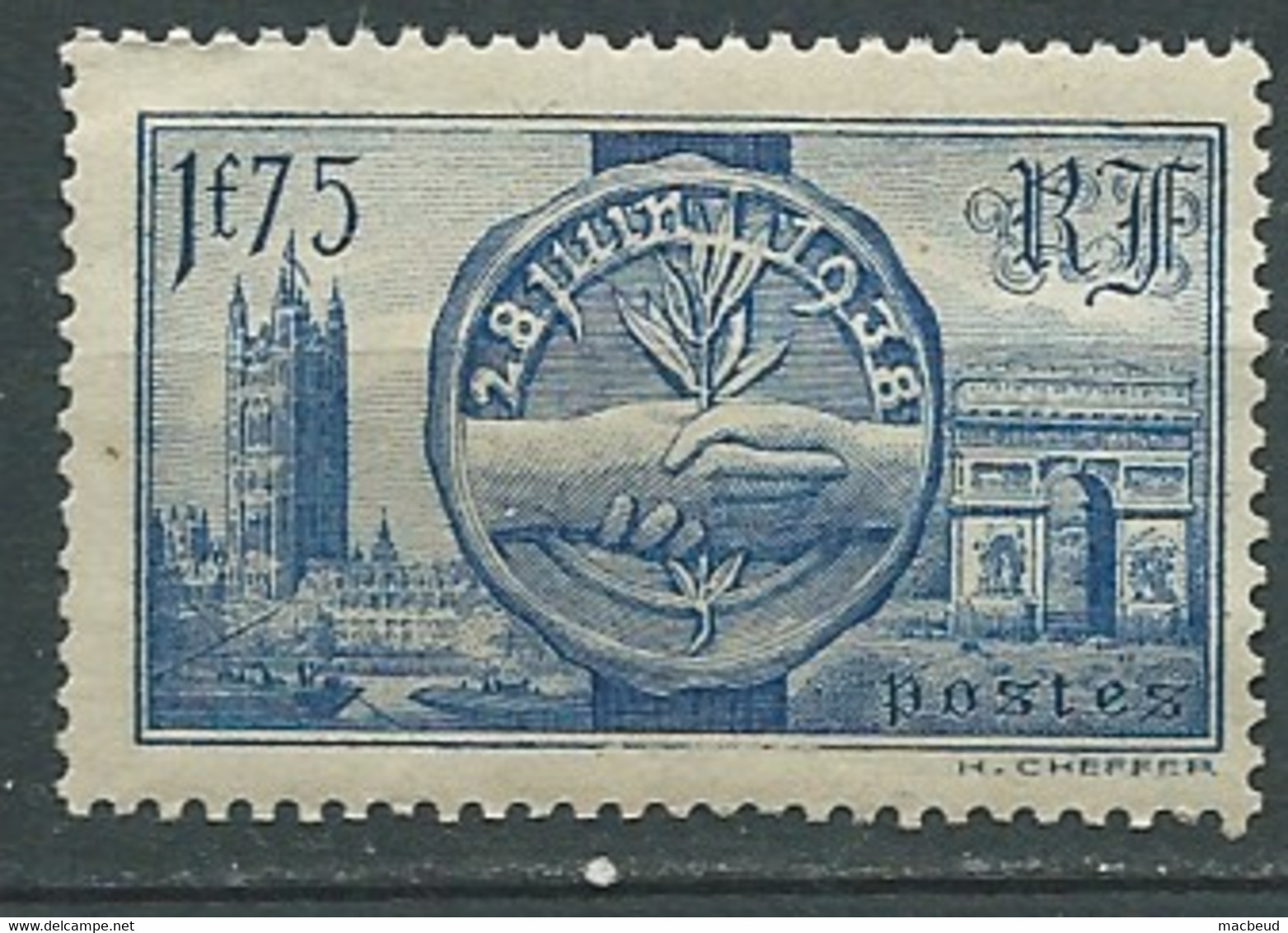 France  - Yvert N° 400  *     -   Bip 11612 - Unused Stamps