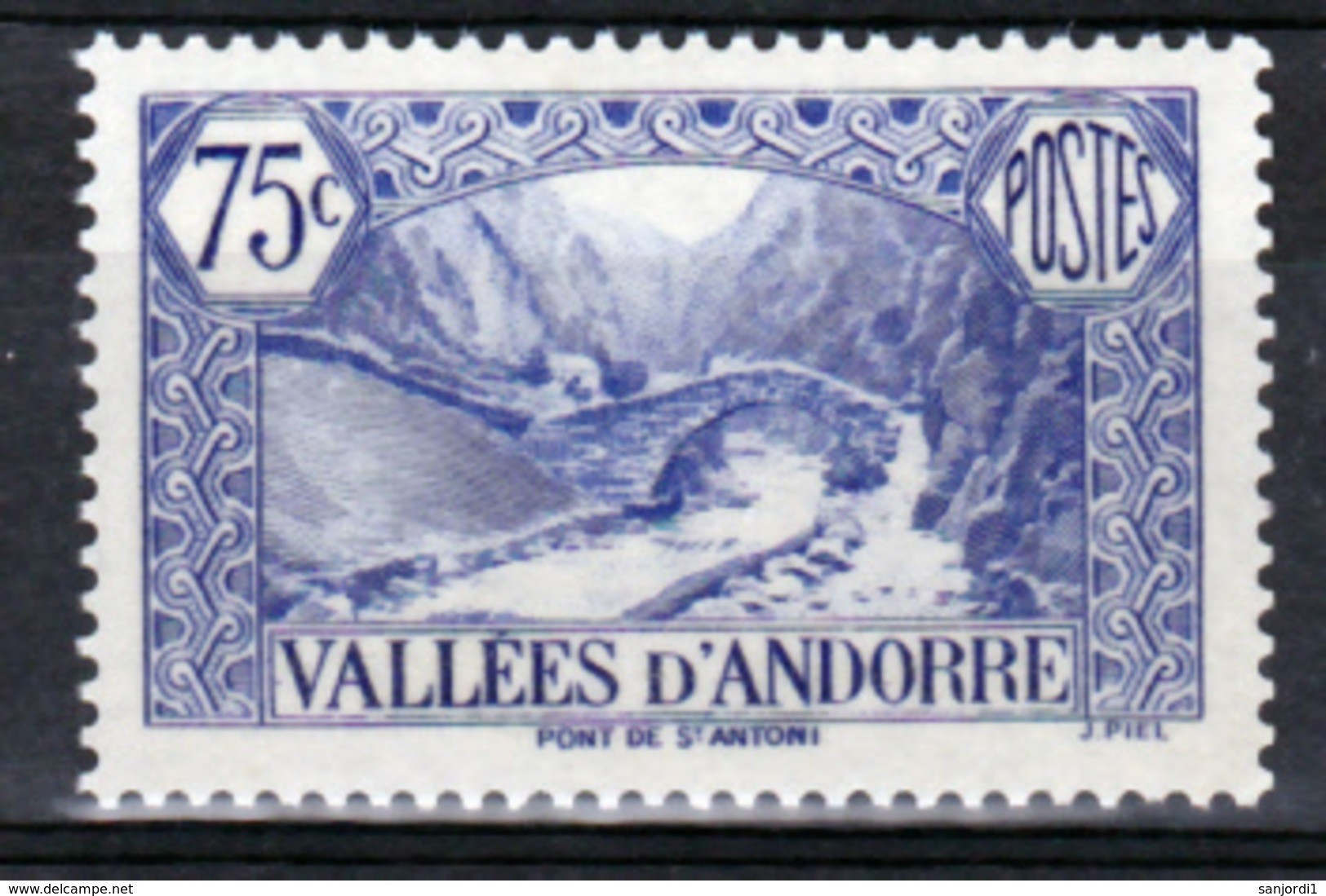 Andorre  70 Pont Médiéval  Neuf ** TB Mnh Sin Charnela Cote 10 - Unused Stamps