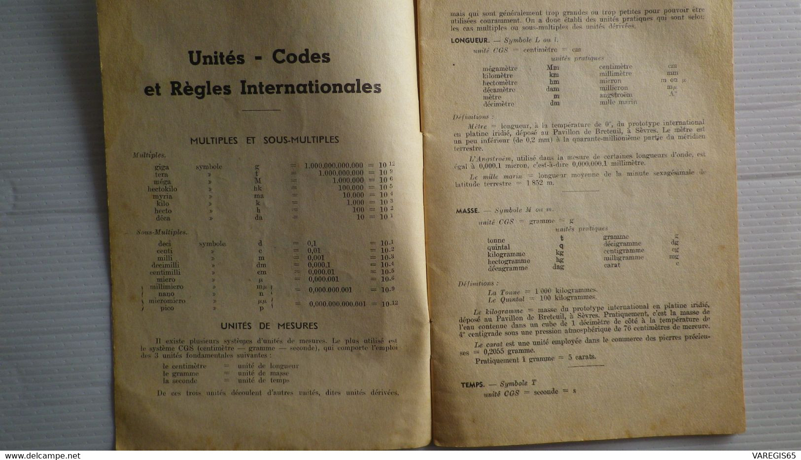 ELECTRORADIO - UNITES CODES REGLES INTERNATIONALES - EDITION MARS 1953 - Audio-video