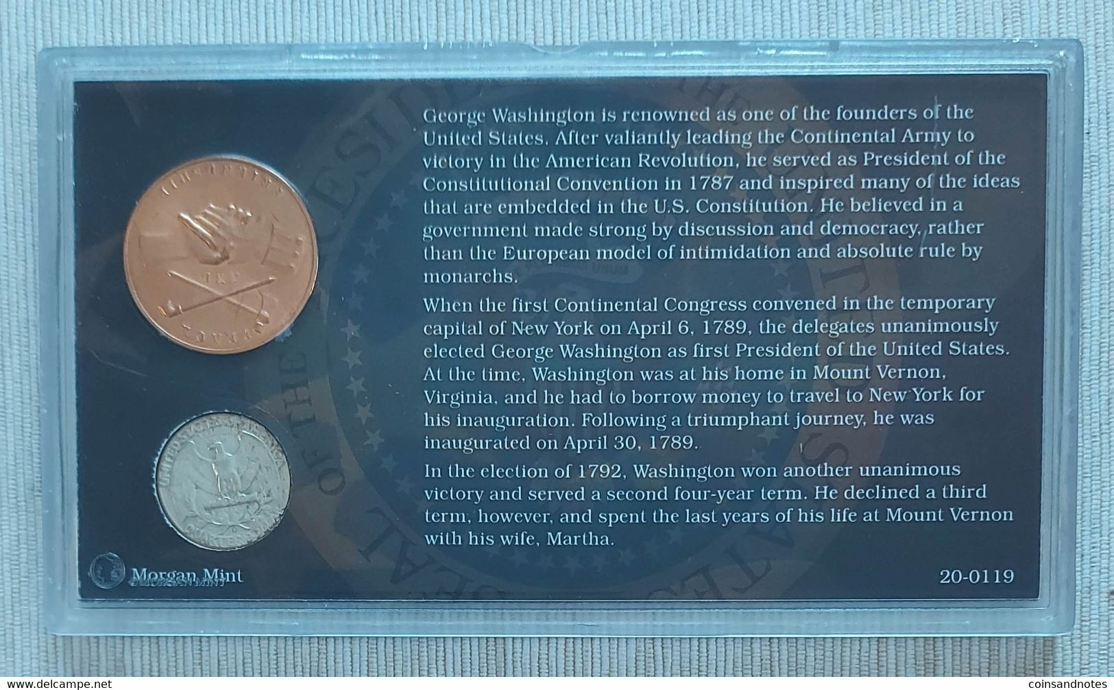 USA - Coin Set - The George Washington Collection - ©The Morgan Mint - Collezioni