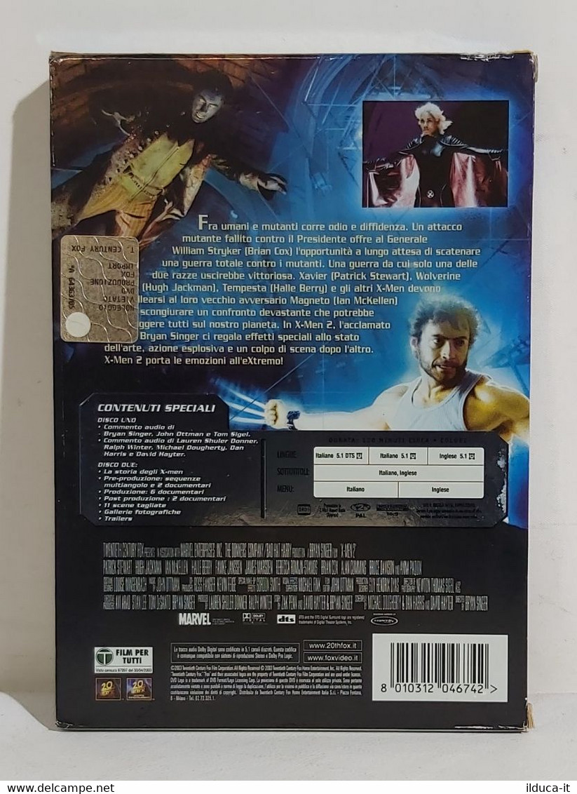 I103955 Doppio DVD - X-MEN 2 (2003) - Brian Cox / Patrick Stewart / Ian McKellen - Ciencia Ficción Y Fantasía