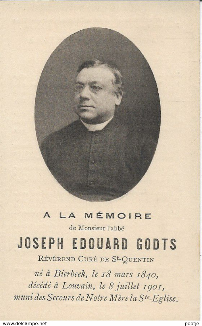 Joseph Godts Bierbeek Leuven Pastoor - Religión & Esoterismo