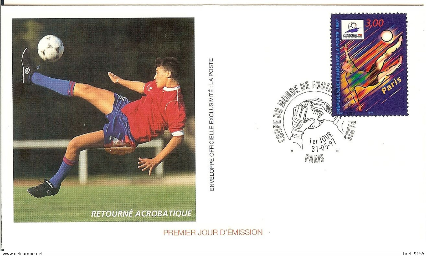 TIMBRES FRANCE 98 XVI COUPE DU MONDE DE FOOBALL 12 ENVELOPPES PREMIER JOUR D EMISSION