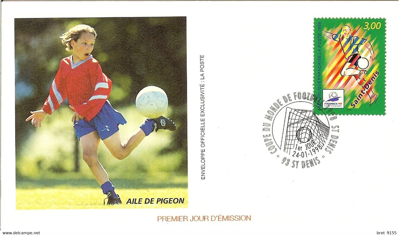 TIMBRES FRANCE 98 XVI COUPE DU MONDE DE FOOBALL 12 ENVELOPPES PREMIER JOUR D EMISSION