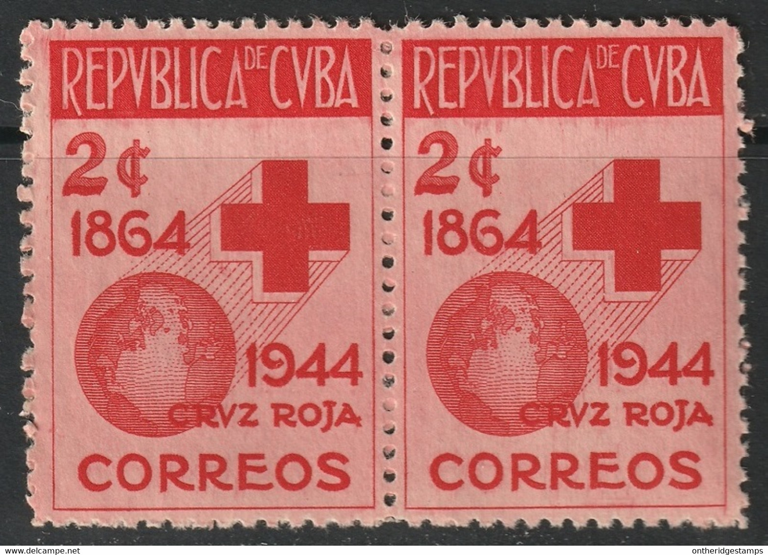 Cuba 1946 Sc 404 Yt 296 Pair MNH** - Unused Stamps