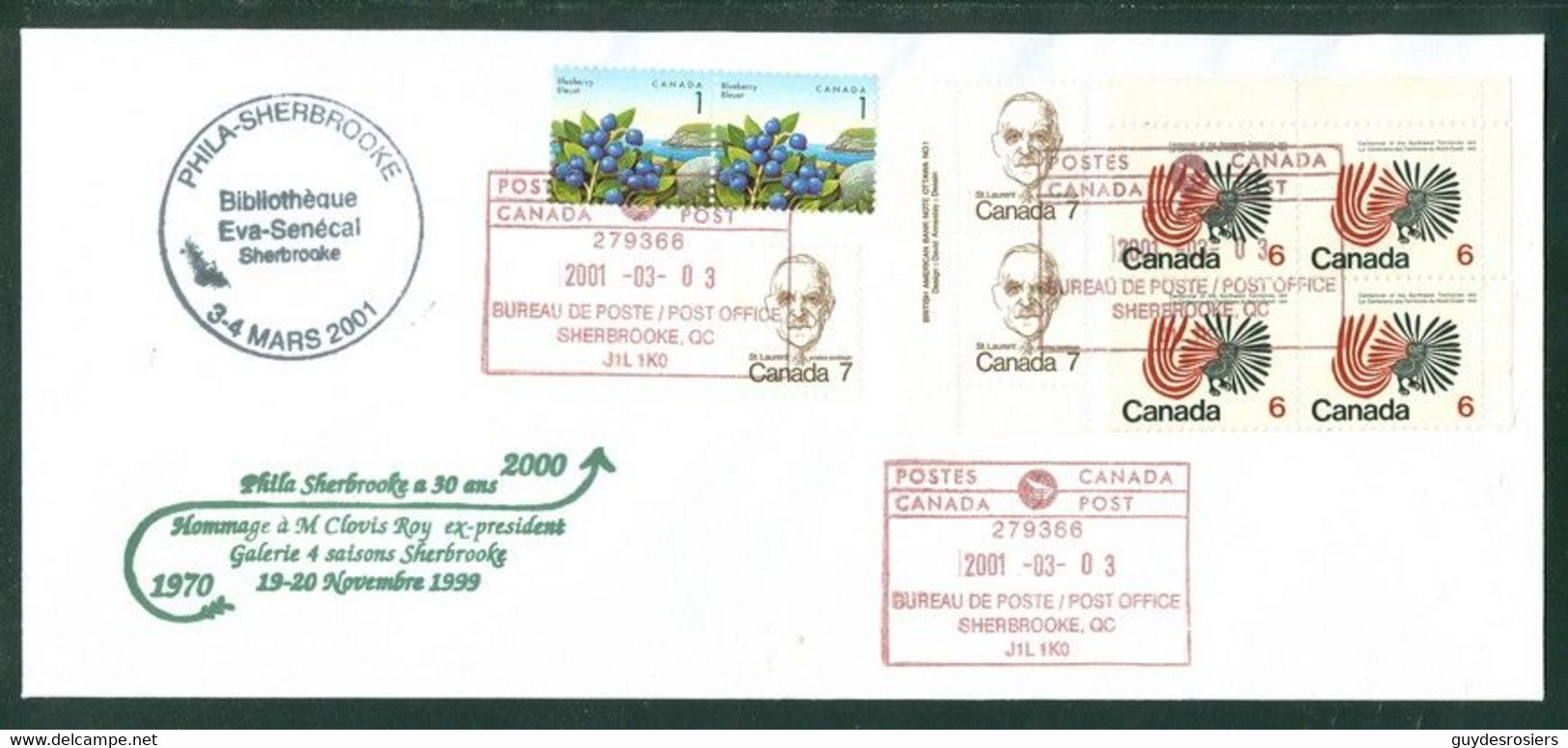 EXPO  Phila Sherbrooke; Timbres Scott # 506 + 592 Stamps; Enveloppe Souvenir Envelope (8231) - Brieven En Documenten