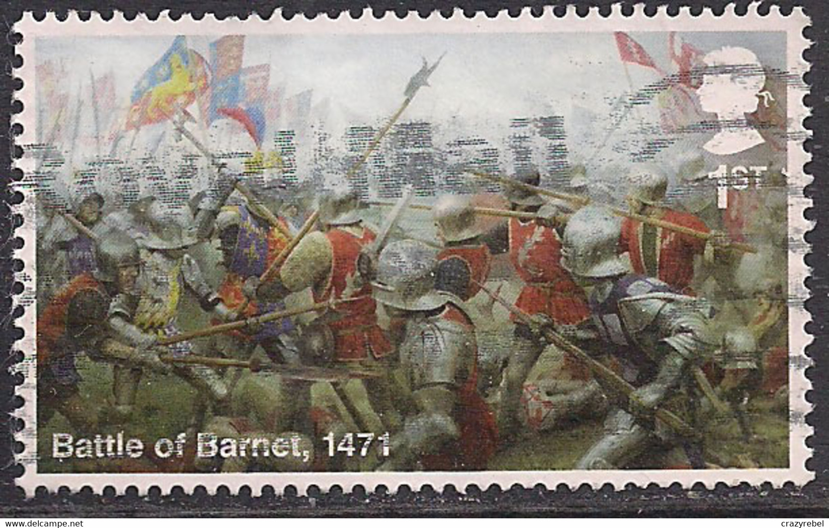 GB 2021 QE2 1st War Of The Roses Battle Of Barnet 1471 SG 4511 ( H942 ) - Used Stamps