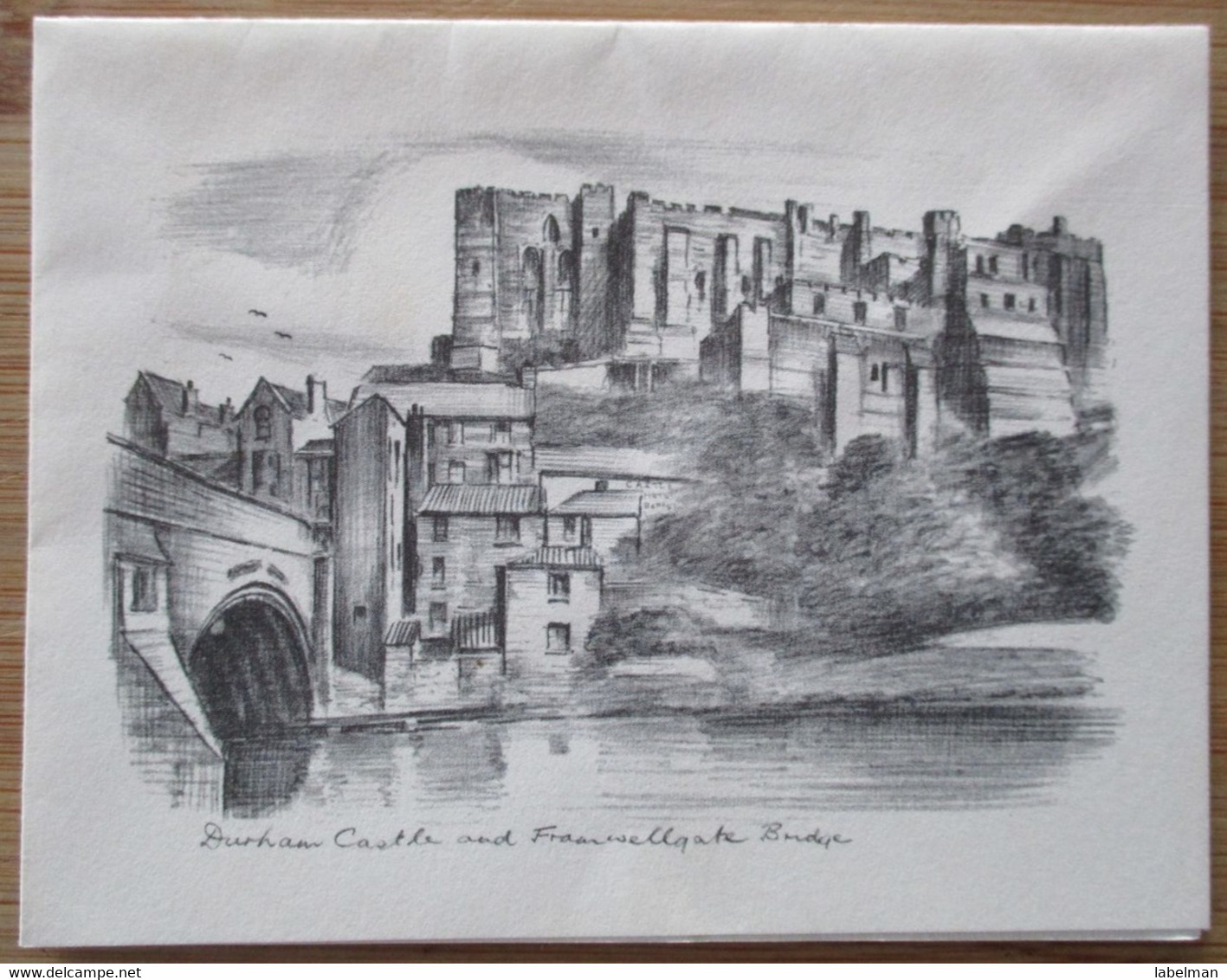 ENGLAND UK UNITED KINGDOM DURHAM CASTLE FRANWELLGATE BRIDGE BRITISH PC CP AK POSTCARD CARTOLINA PHOTO CARD - Reading