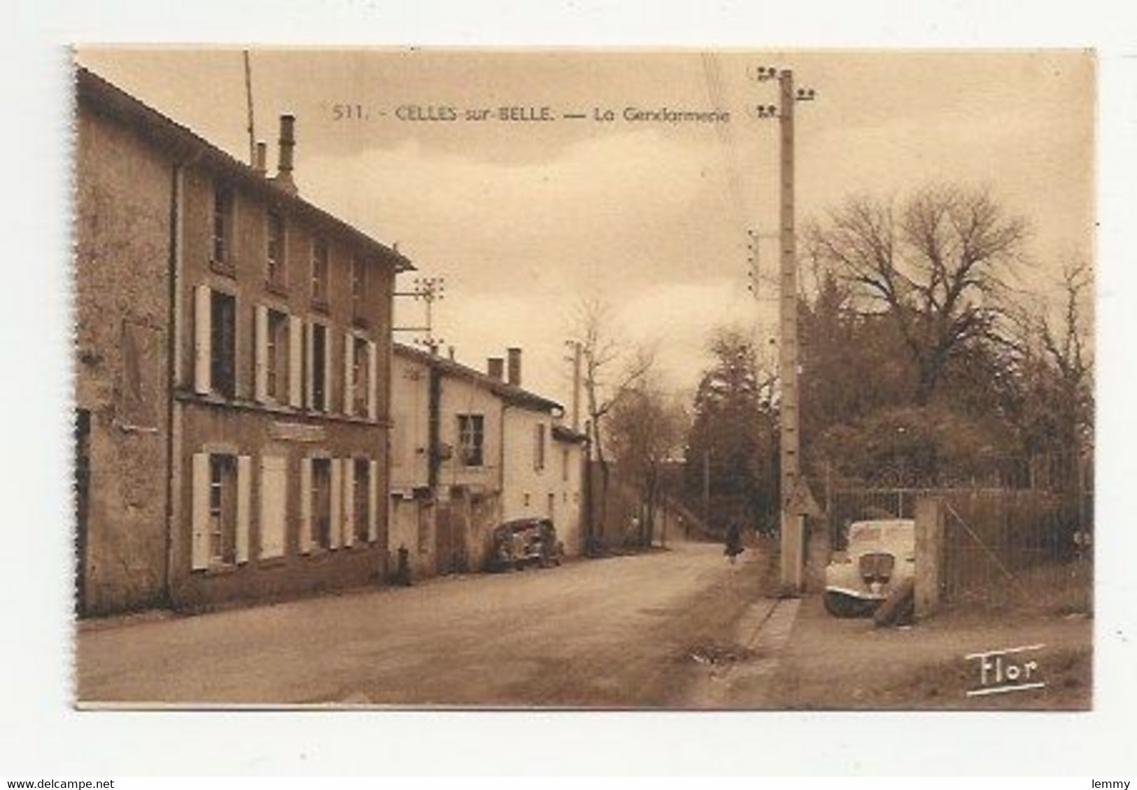 79 - CELLES-SUR-BELLE - LA GENDARMERIE - ED.  MARCEAU CARRIERE, NIORT - Celles-sur-Belle