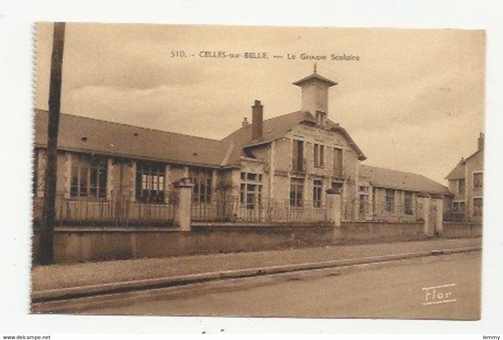 79 - CELLES-SUR-BELLE - L'ECOLE FRANÇOIS AUBERT - ED.  MARCEAU CARRIERE, NIORT - Celles-sur-Belle