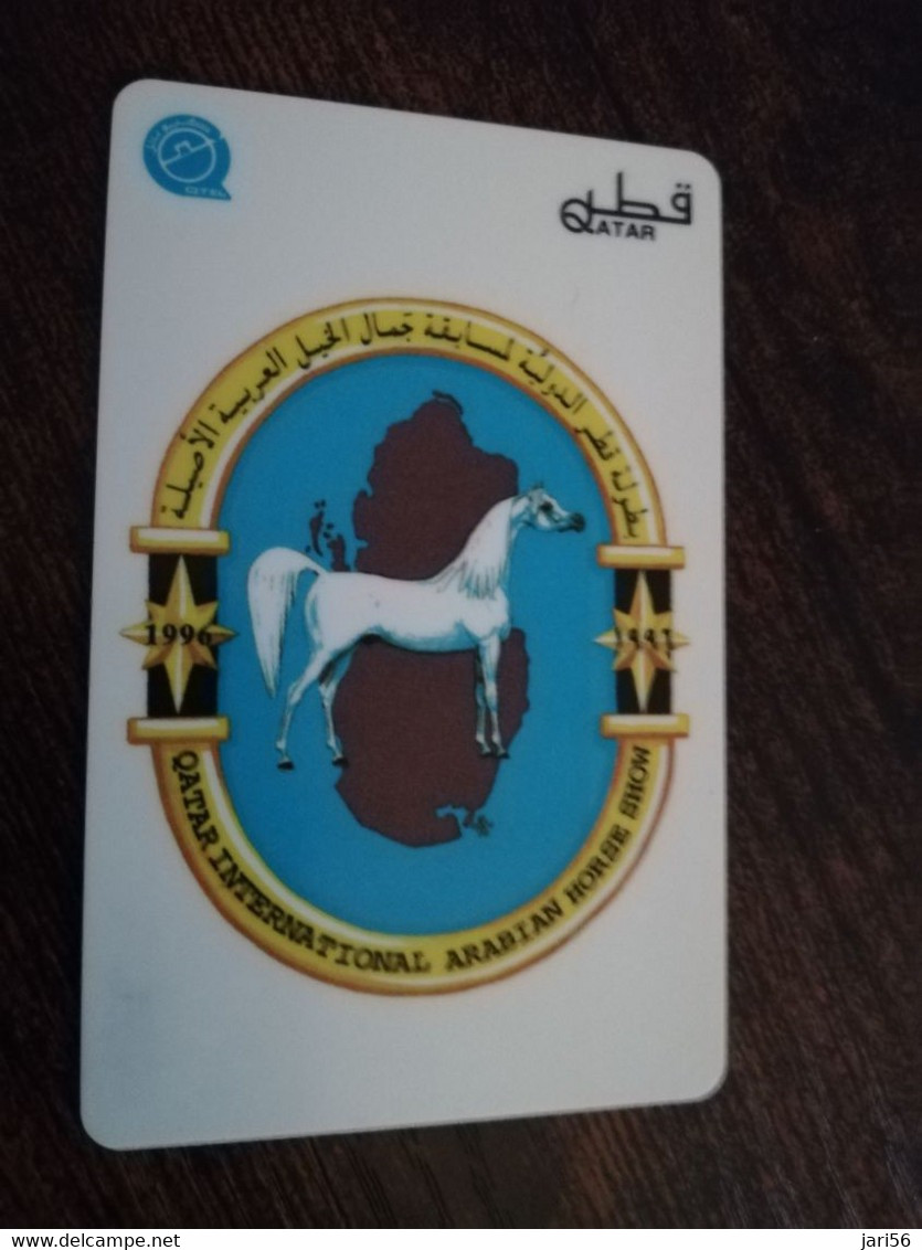 QATAR  PUBLIC TELECOM CORPORATION / PAY PHONE  MAGNETIC/ AUTELCA   Q 20   QTR 42  ARABIAN HORSE SHOW 96       **9104** - Qatar